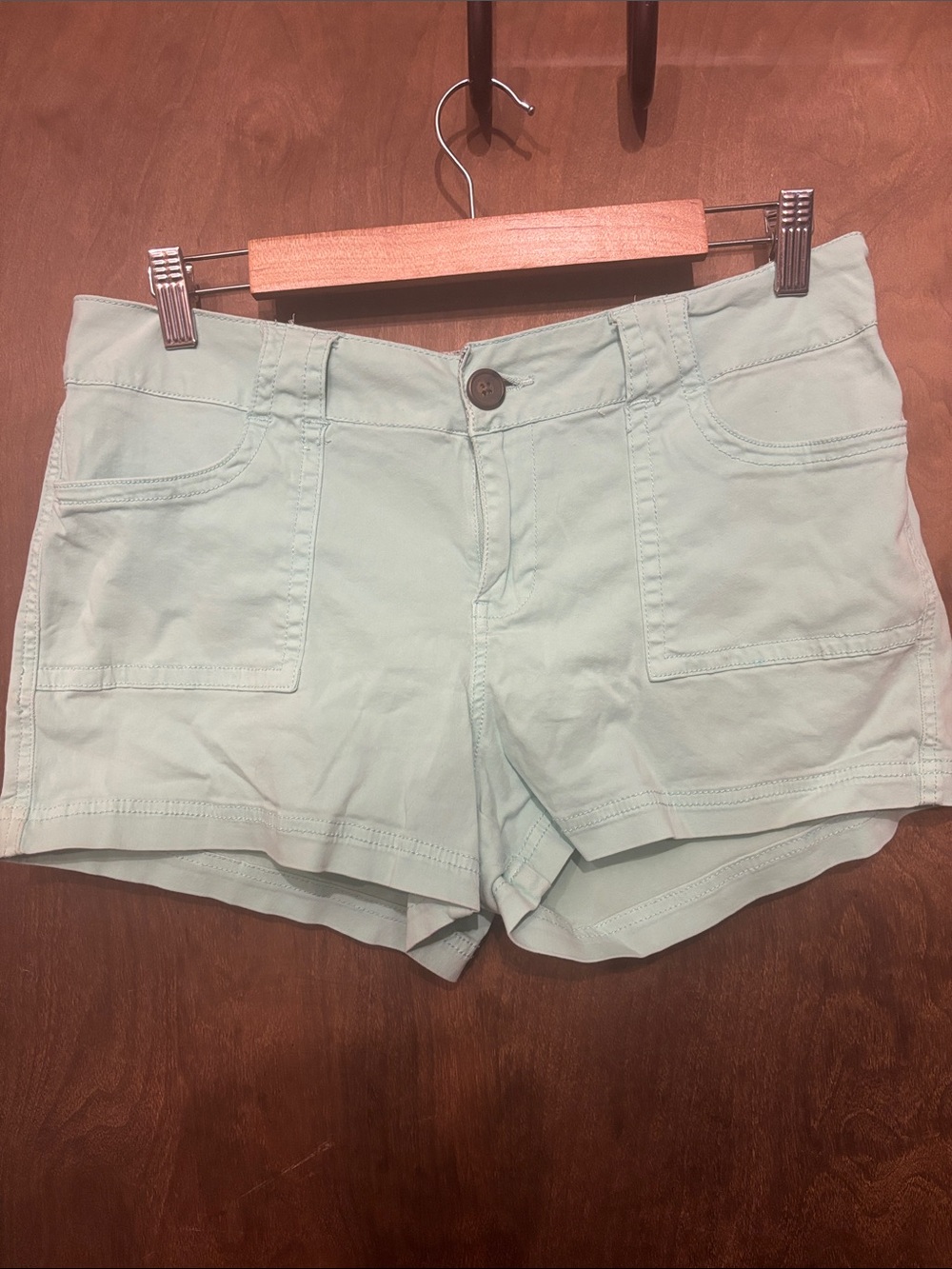 BKE Mid rise Mint Green Women's Shorts